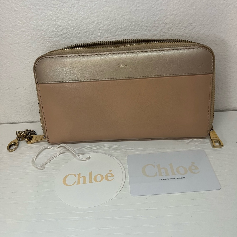 **SOLD** CHLOE TriColor with Chain Zip Wallet - Picture 16 of 16